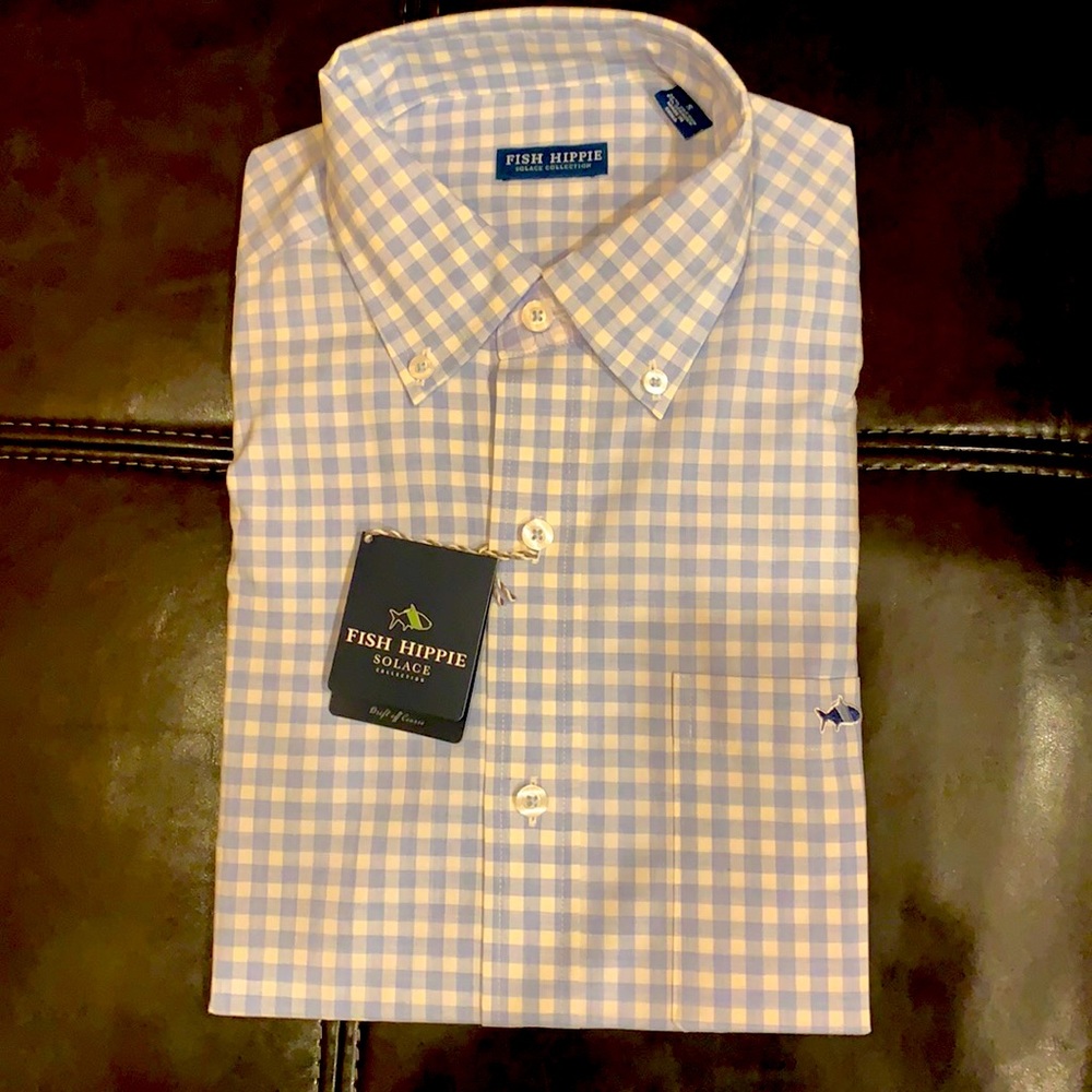 Fish Hippie long sleeve performance button down dress shirt